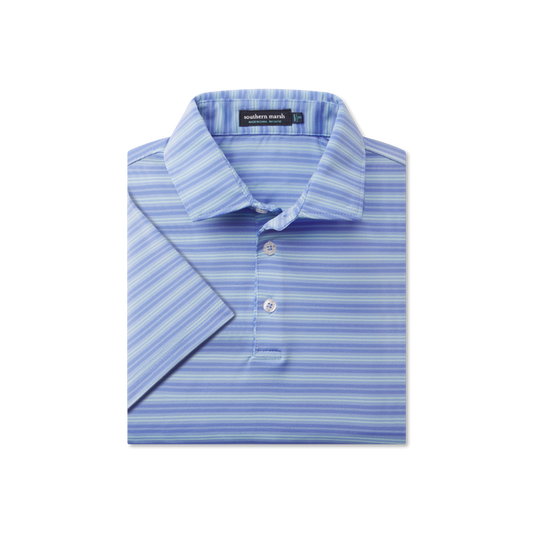 French Blue & Mint Stripe