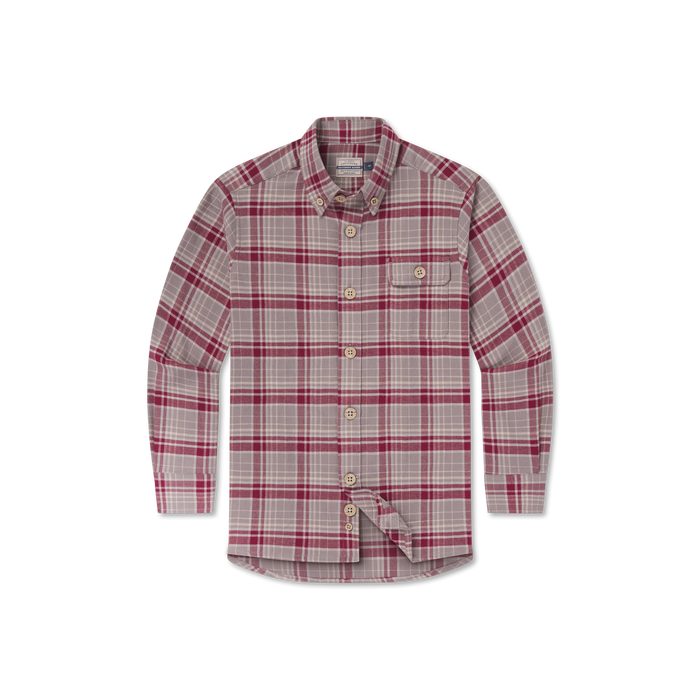 Maroon & Dark Gray Flannel | front