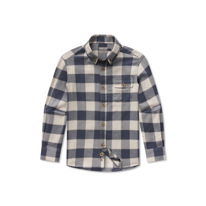 White & Slate Flannel | Front