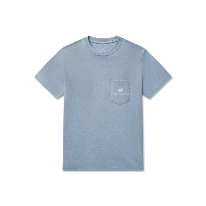 Washed Sky Blue Heather | Front