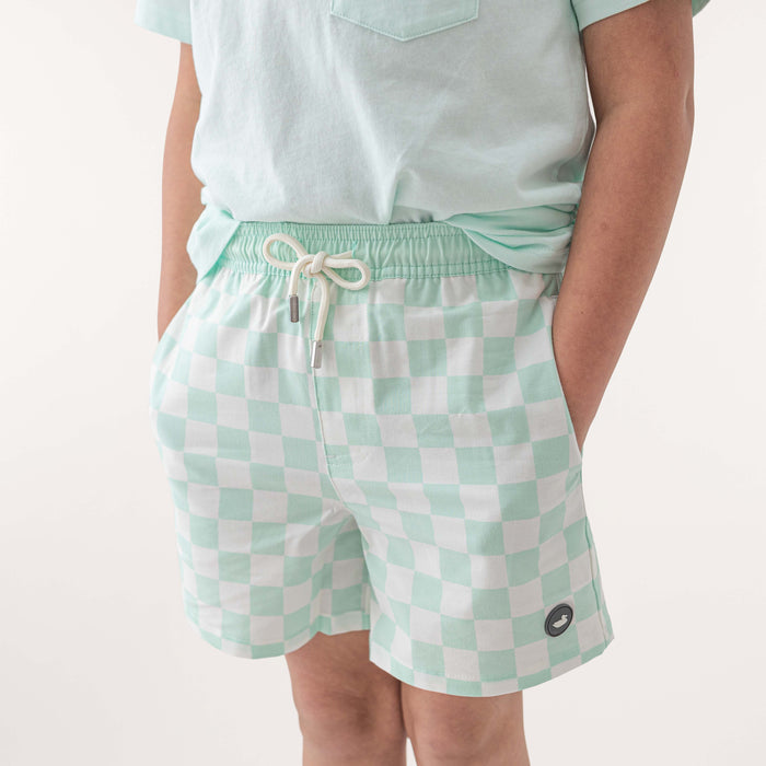 Bimini Green Checkerboard | On Model Front