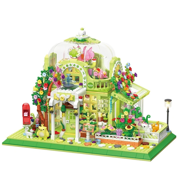 ZHEGAO 612002 Sprout Bear Sunshine Botanical Garden Mini Brick